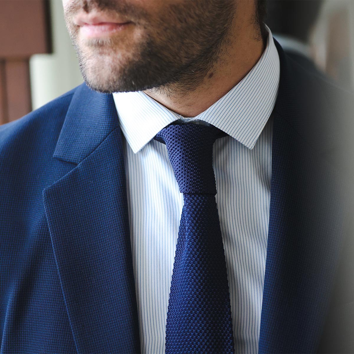 Cravate en tricot