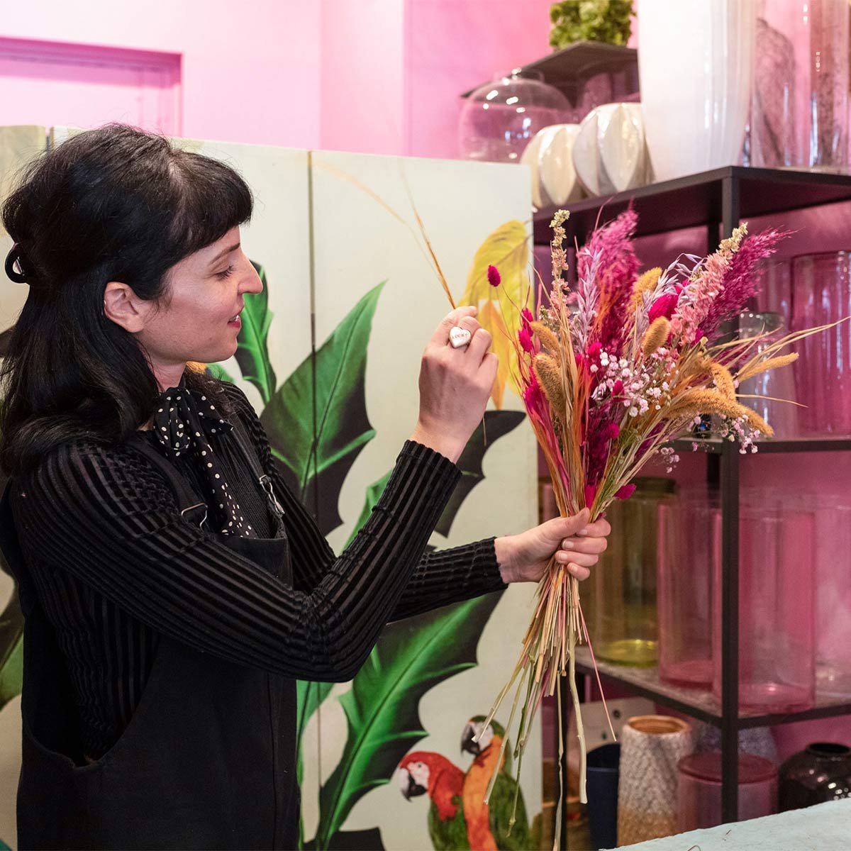 Créez un bouquet de fleurs séchées