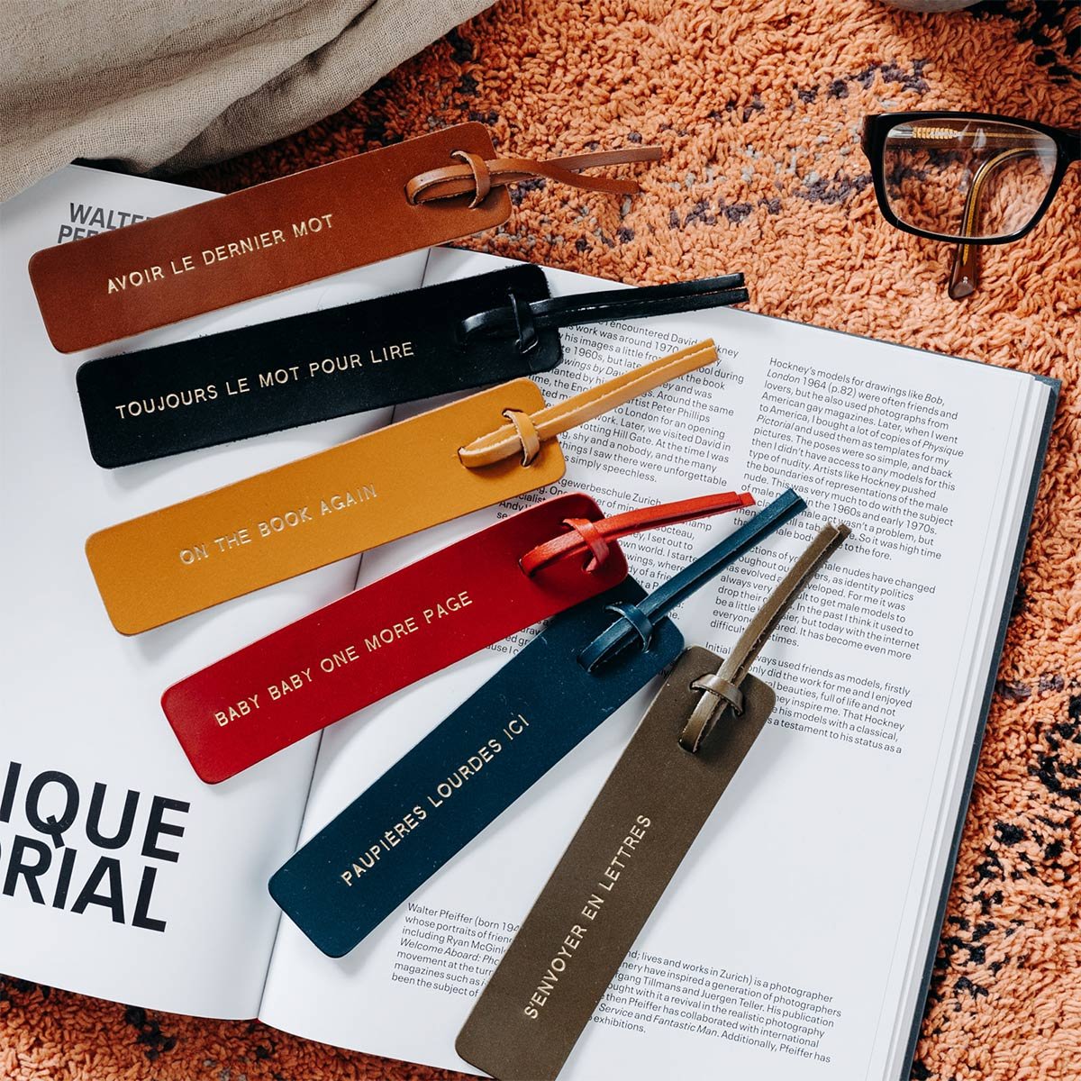 Marque-page en cuir