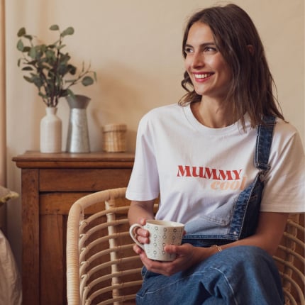T-shirt Mummy Cool - Blanc