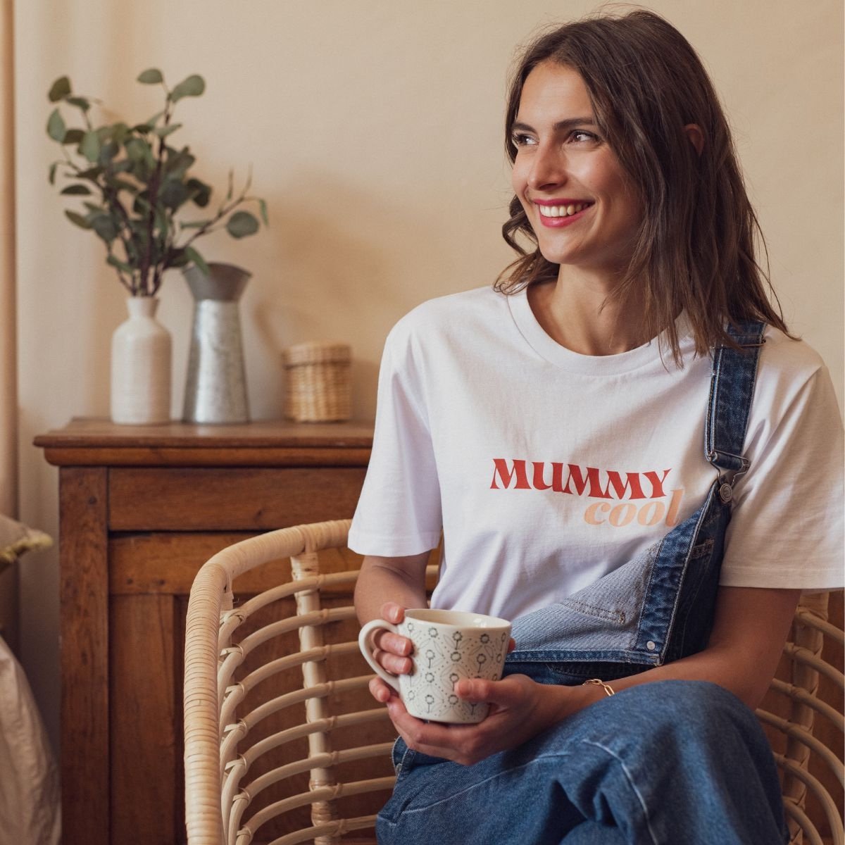 T-shirt Mummy Cool - Blanc