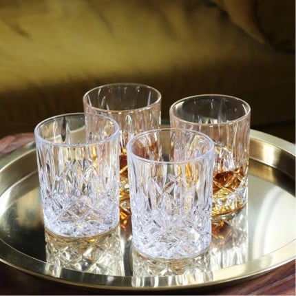 Coffret de quatre verres à whisky