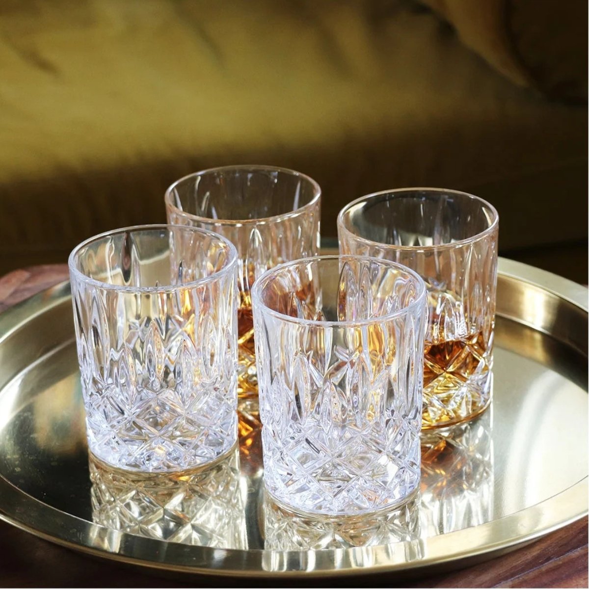 Coffret de quatre verres à whisky