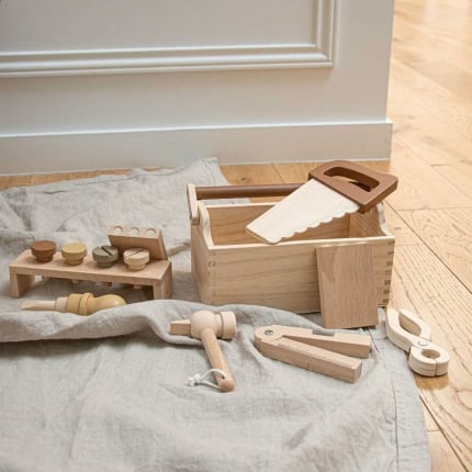 Boîte à outils en bois