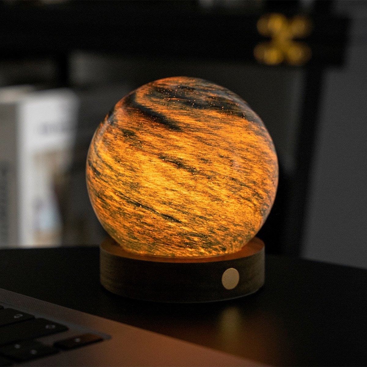 Lampe en verre astral