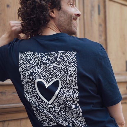 T-shirt Le Padre illustré  - Navy