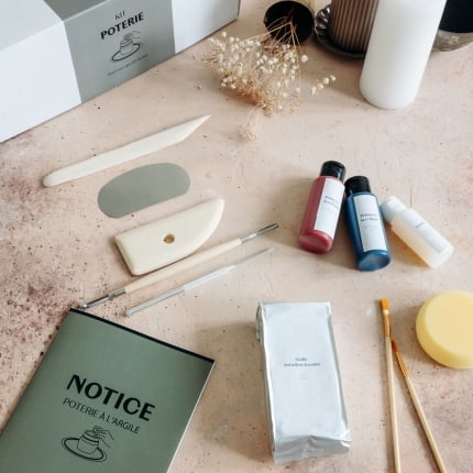 Kit DIY poterie et peinture