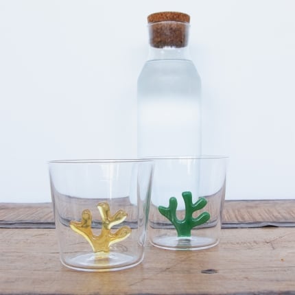 Coffret de 2 verres coraux