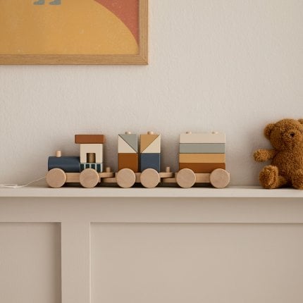 Petit train empilable en bois Second image