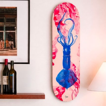 Skateboard décoratif Calamar