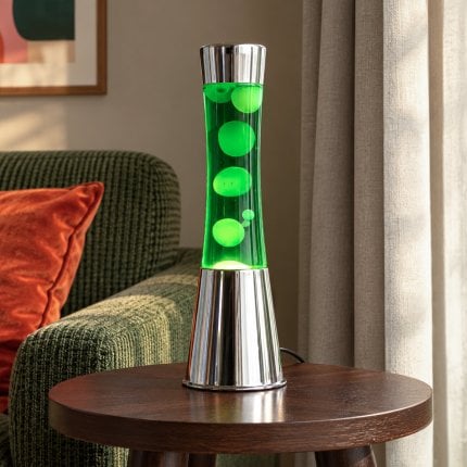 Lampe lave avec base chromé Second image