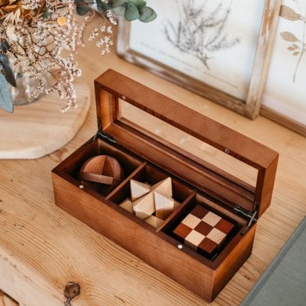Set de 3 casse-têtes en bois