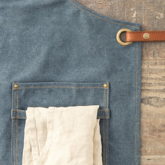 Tablier en toile vintage