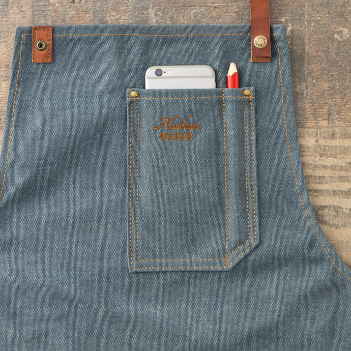 Tablier en toile vintage