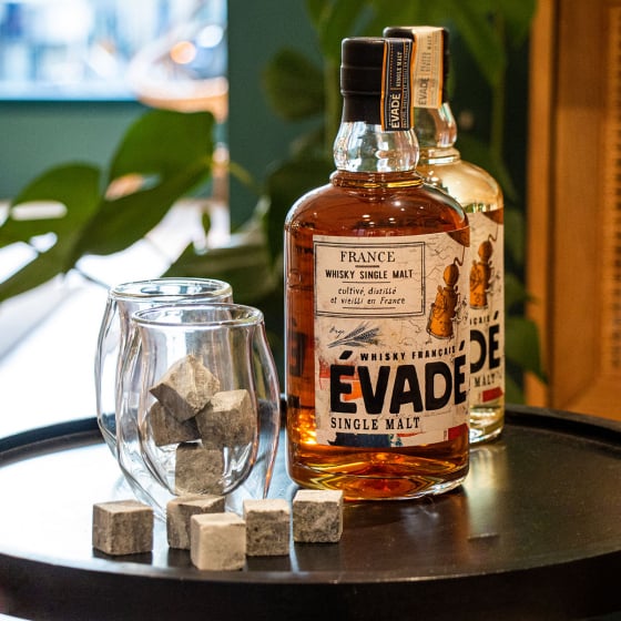 Whisky français évadé – Whiskies du monde, sélection de single malts 70 cl assemblés artisanalement en France, expérience authen