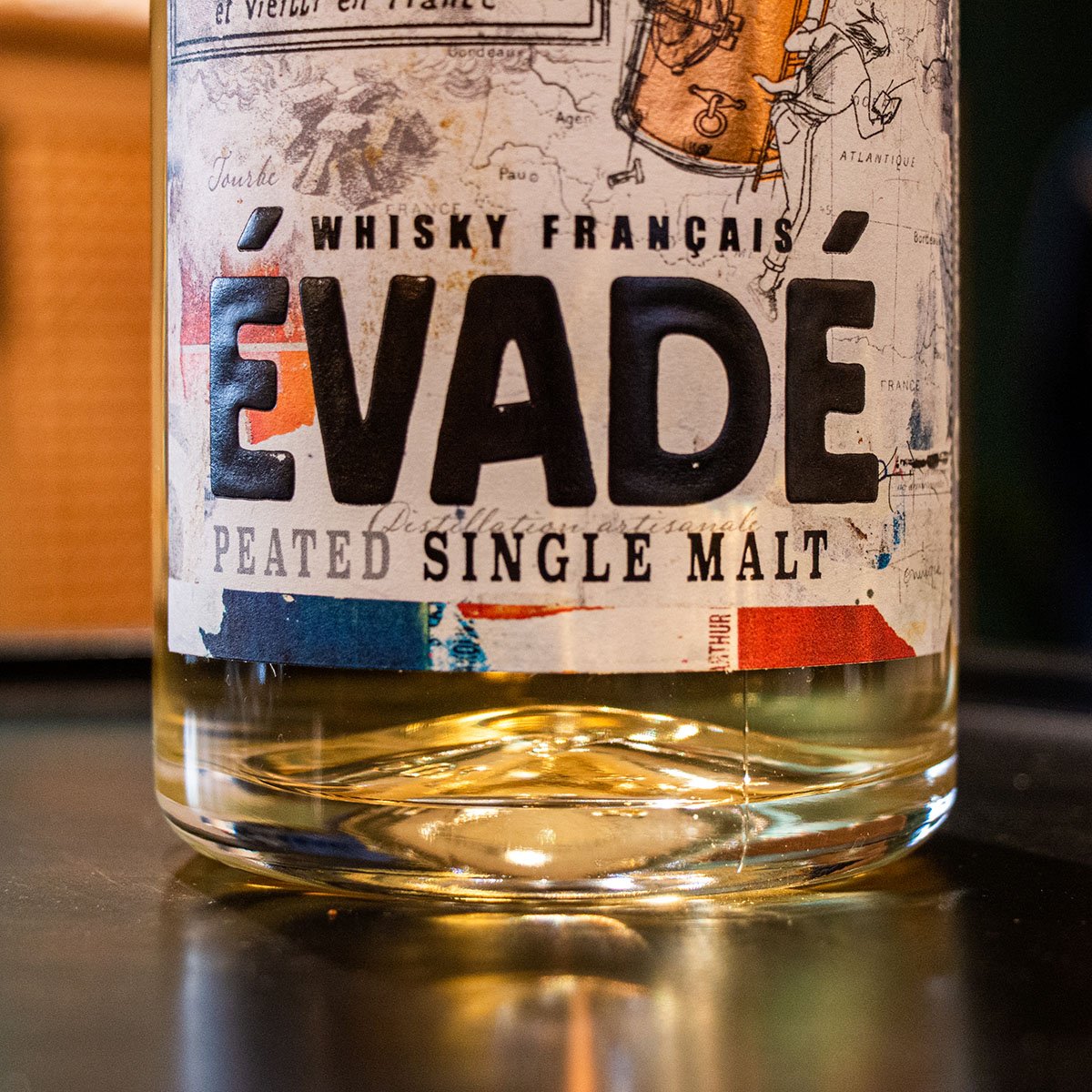 Whisky français évadé – Whiskies du monde, sélection de single malts 70 cl assemblés artisanalement en France, expérience authen