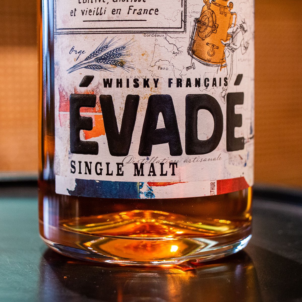 Whisky français évadé – Whiskies du monde, sélection de single malts 70 cl assemblés artisanalement en France, expérience authen