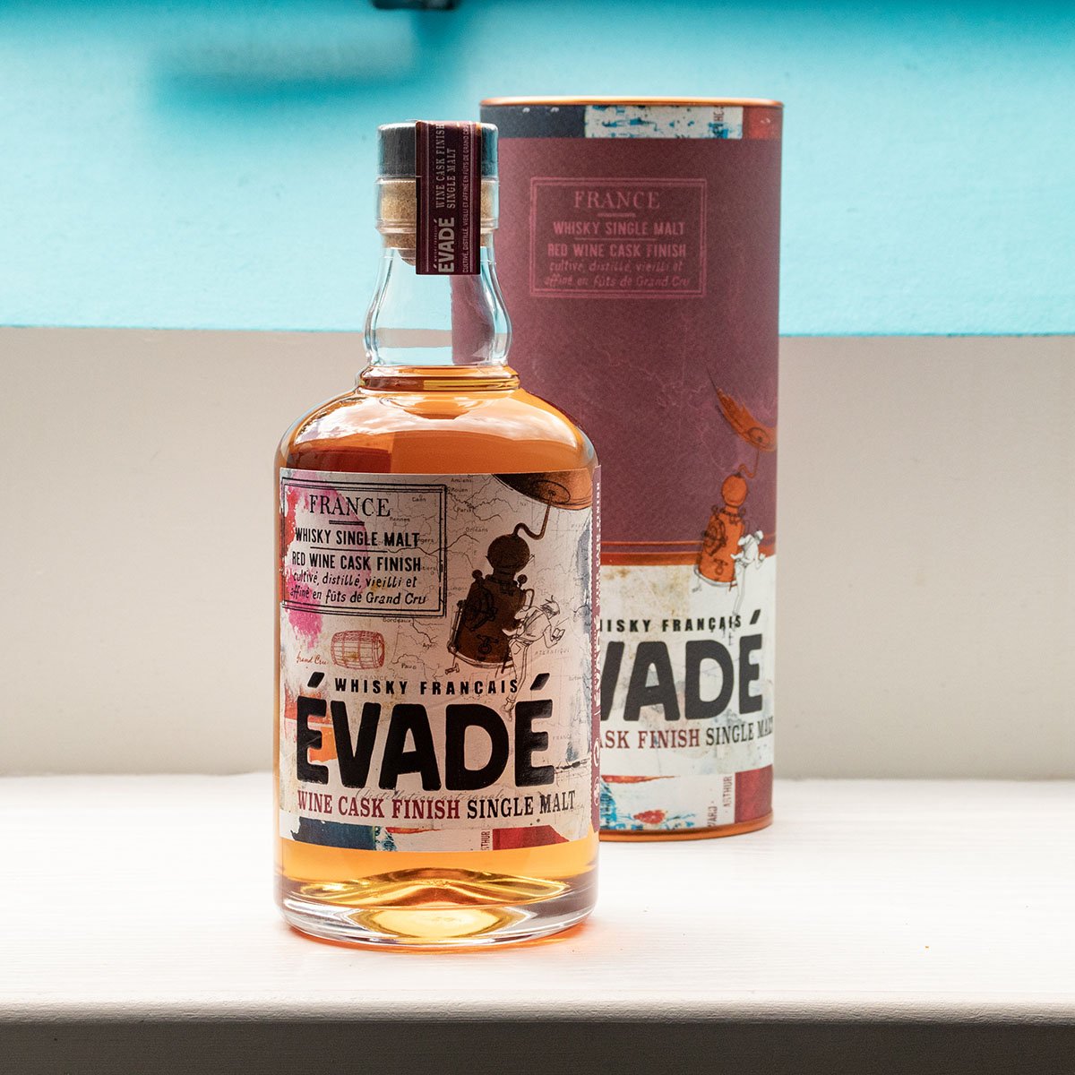 Whisky français évadé – Whiskies du monde, sélection de single malts 70 cl assemblés artisanalement en France, expérience authen