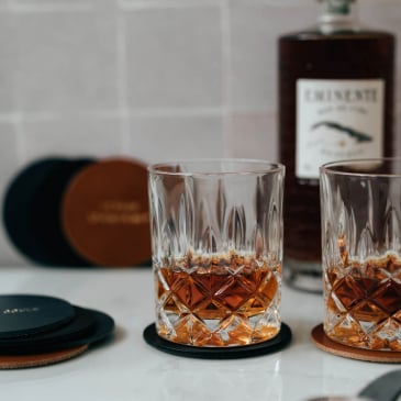 Dessous de verres en cuir Image 18154