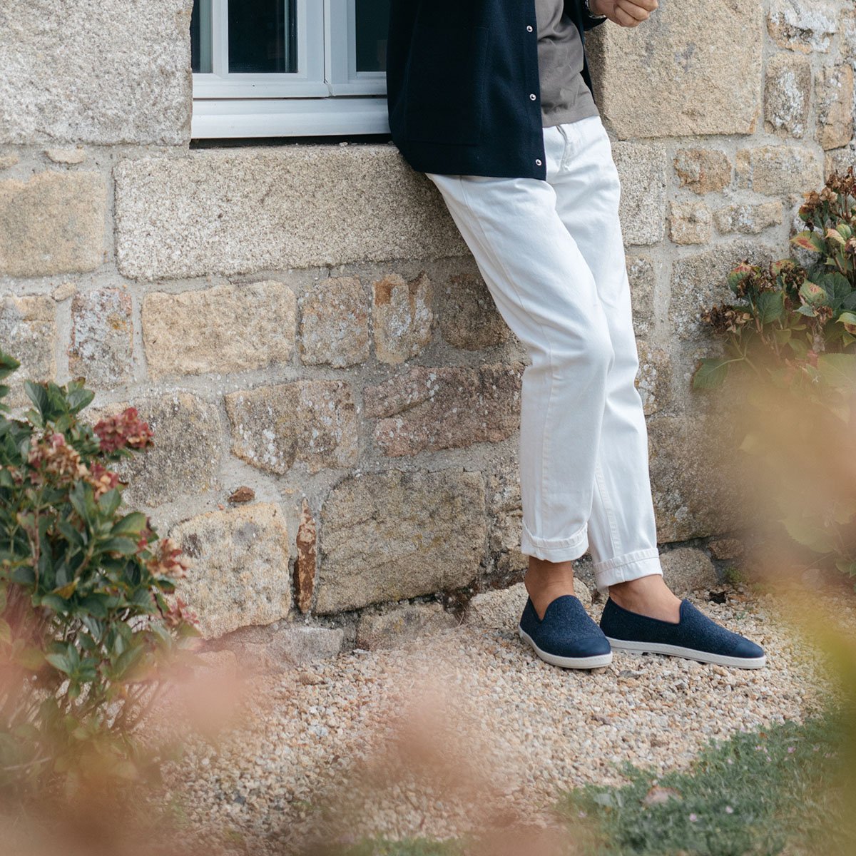 Chaussons en laine recyclée Angarde – Éco-chaussons stylés en laine et bouclette de coton, confortables et durables