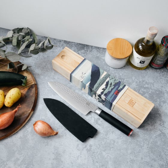 Couteaux japonais Kotai – Santoku, Kiritsuke, office – Lames en acier inox ultra-tranchantes, manche bois