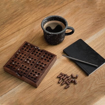 Sudoku en bois de poche