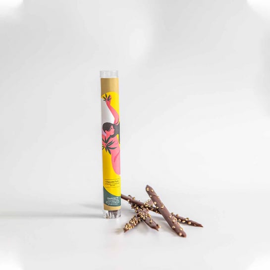 Coffret découverte du chanvre Marie Janine – Coffret bien-être au CBD avec thé vert bio, mug sérigraphié et chocolats aux graine