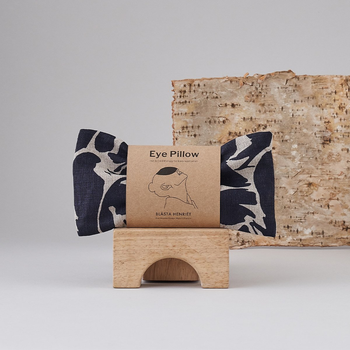 Coussin pour les yeux Blasta Henriët – Relaxation chauffante ou rafraîchissante, 100% lin, fabriqué en Angleterre