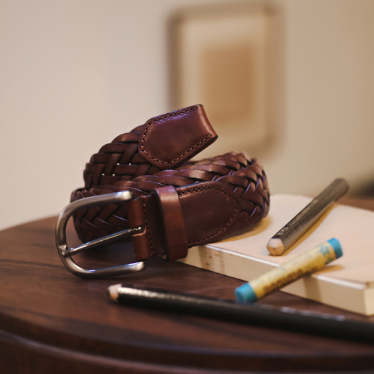 Ceinture homme en cuir tressé - Ceinture originale et élégante Épilogue