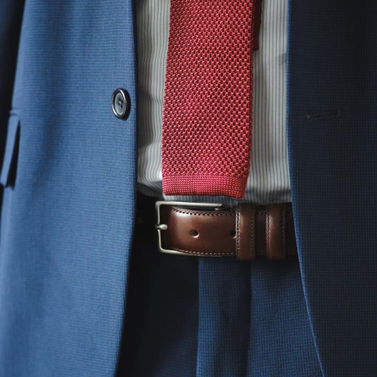 Ceinture en cuir pour homme - marron