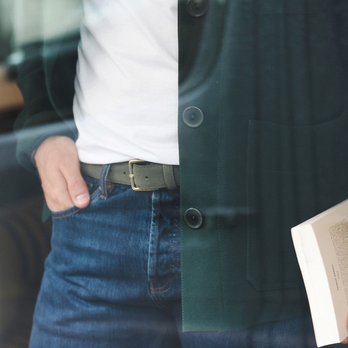 Ceinture en cuir suédé - Les Raffineurs