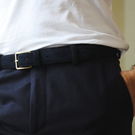 ceinture homme en daim