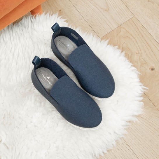 Charentaises en feutre La Charentaise Tcha – Chaussons artisanaux en laine et cuir, confort absolu fabriqués en France
