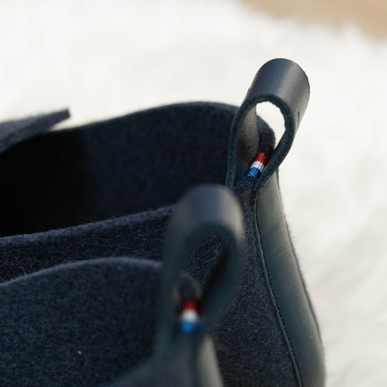 Charentaises en feutre La Charentaise Tcha – Chaussons artisanaux en laine et cuir, confort absolu fabriqués en France