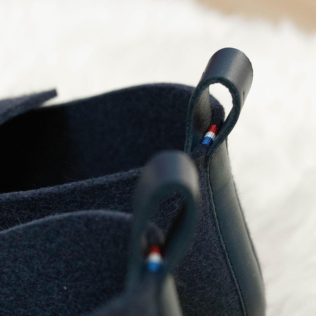 Charentaises en feutre La Charentaise Tcha – Chaussons artisanaux en laine et cuir, confort absolu fabriqués en France