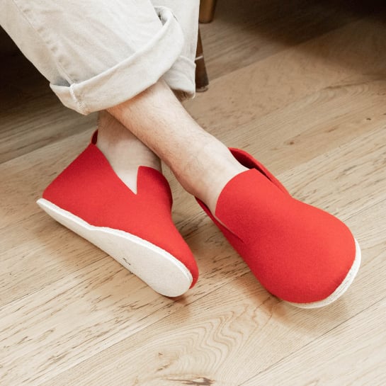 Charentaises en feutre La Charentaise Tcha – Chaussons artisanaux en laine et cuir, confort absolu fabriqués en France