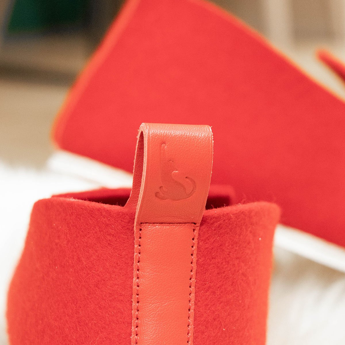 Charentaises en feutre La Charentaise Tcha – Chaussons artisanaux en laine et cuir, confort absolu fabriqués en France