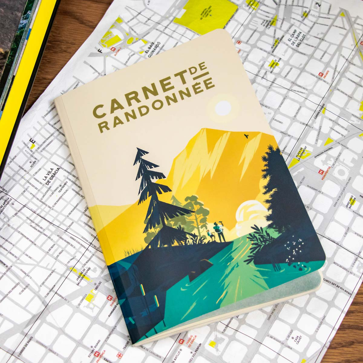 Carnet de Randonnée – Aventura Editions, carnet A5 pour noter itinéraires et souvenirs, format pratique et inspirant, imprimé en
