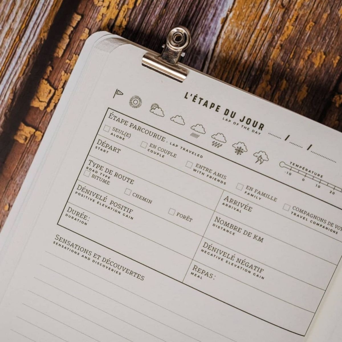 Carnet de Randonnée – Aventura Editions, carnet A5 pour noter itinéraires et souvenirs, format pratique et inspirant, imprimé en