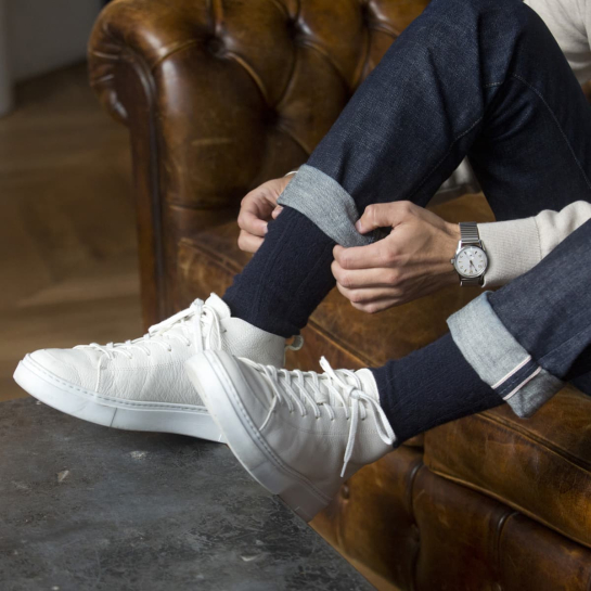 Duo de chaussettes pour homme en laine et cachemire – Épilogue, confort premium et style chaleureux, fabriquées au Portugal