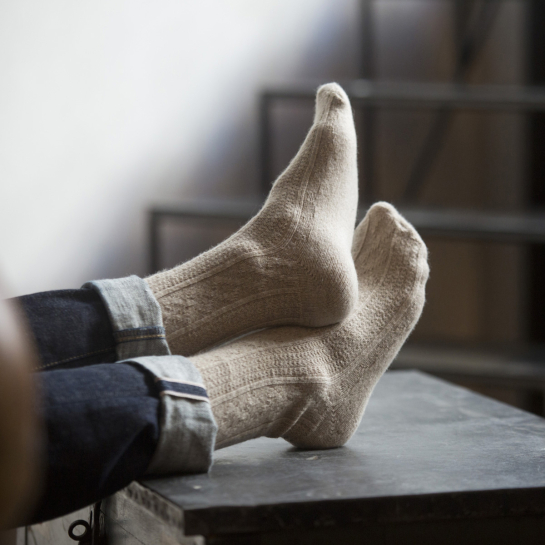 Duo de chaussettes pour homme en laine et cachemire – Épilogue, confort premium et style chaleureux, fabriquées au Portugal