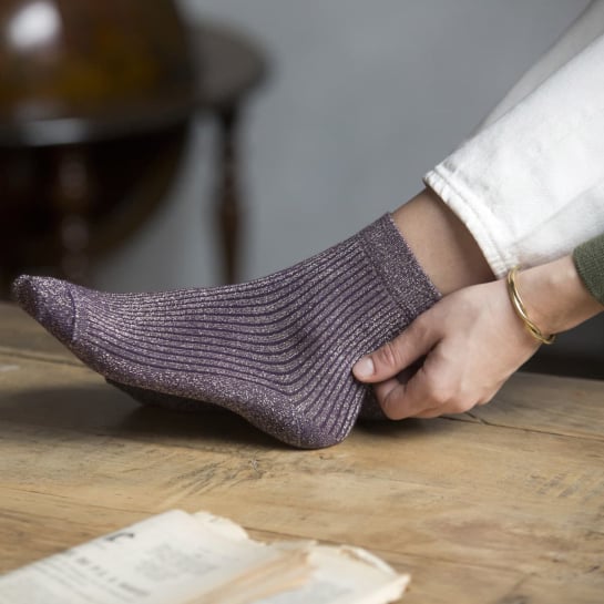 Trio de chaussettes à paillettes – Épilogue, ensemble scintillant coton pour illuminer vos pieds, design tendance