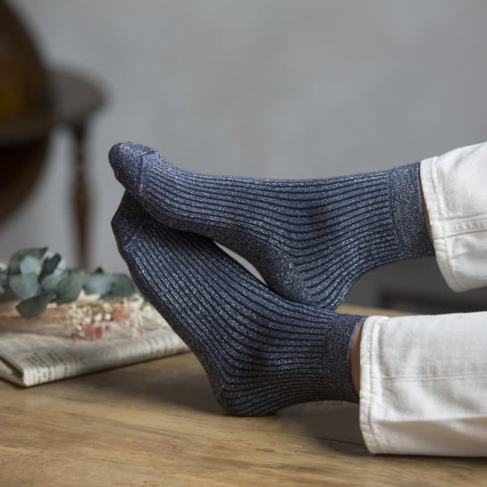 Trio de chaussettes à paillettes – Épilogue, ensemble scintillant coton pour illuminer vos pieds, design tendance