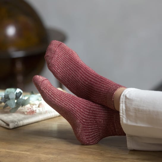 Trio de chaussettes à paillettes – Épilogue, ensemble scintillant coton pour illuminer vos pieds, design tendance