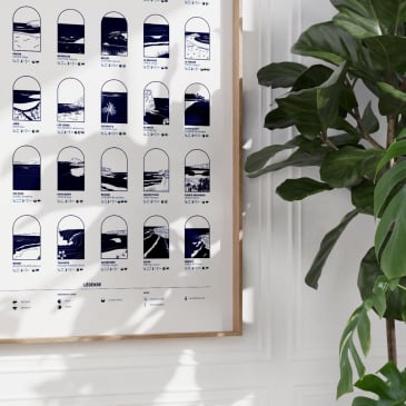 Affiche Les spots mythiques de surf (image 2)