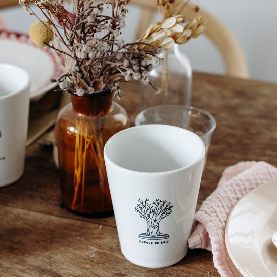 Mug Expression Française – Okuri, mug en faïence sérigraphié d’expressions humoristiques, 25 cl, fabriqué en Europe pour vos pau