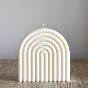 Bougie géométrique en cire végétale Image 24421