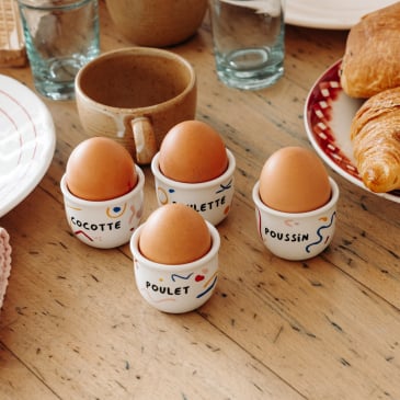 Set de 4 coquetiers famille (image 2)