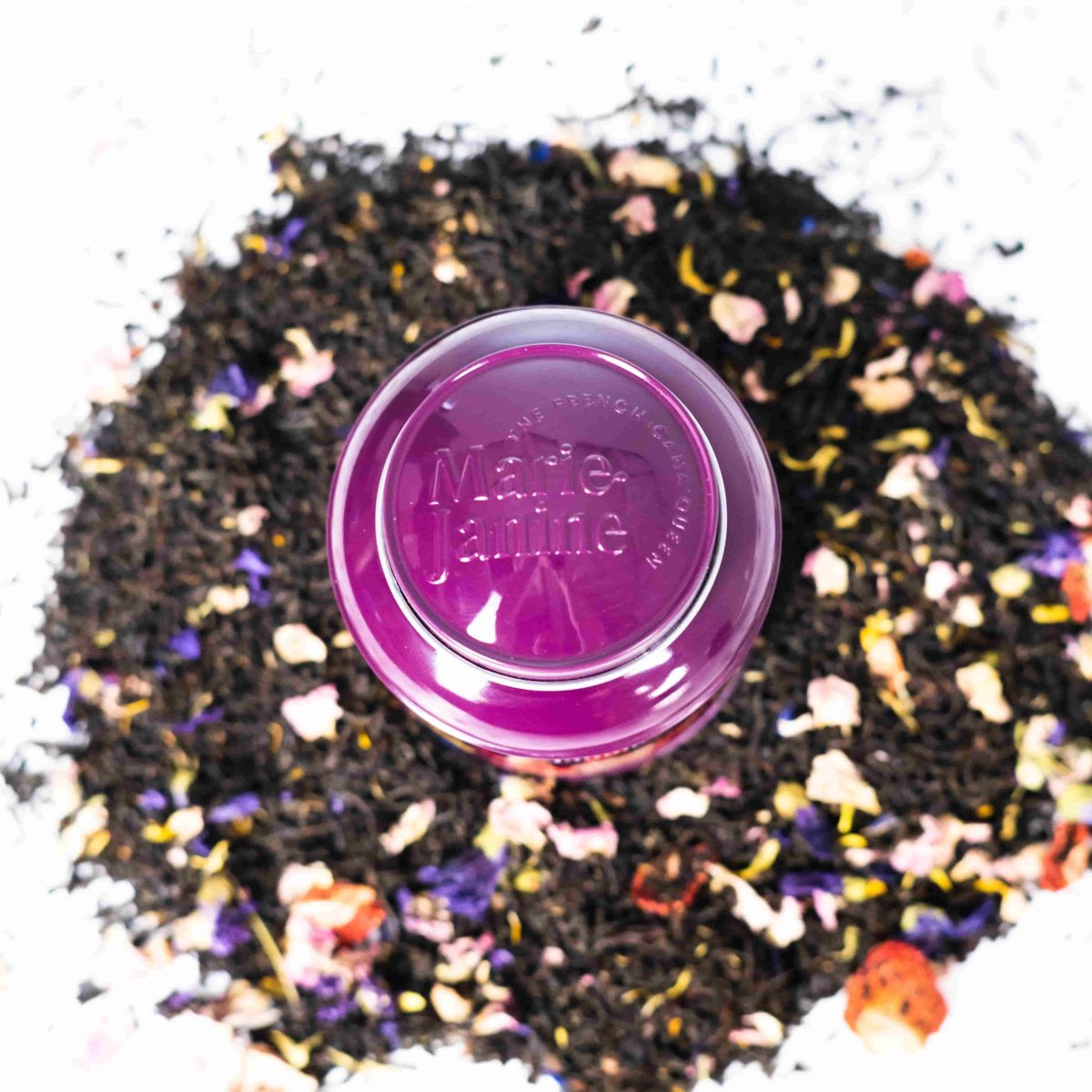 Infusion au C.B.D. – Marie Janine, infusion bio aux fleurs de CBD pour thé vert/noir/rooibos, détente zen et tea time relax