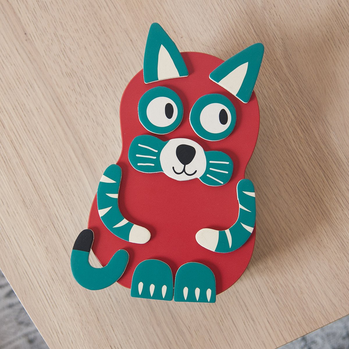 Jeu Magnétique Djeco - Puzzle Aimanté en Boîte Métal | 41 Pièces à Assembler - Créativité & Motricité